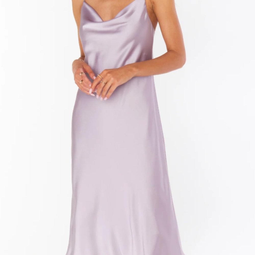 Verona Cowl Dress Dusty Purple